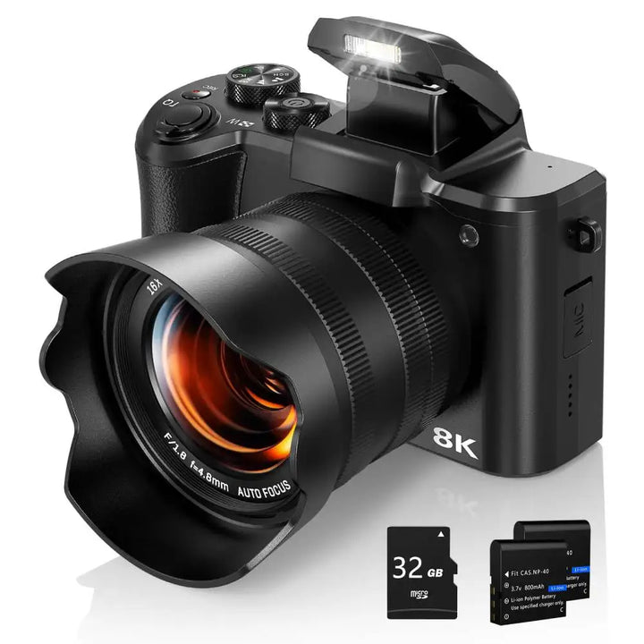 8K Digital Camera for Photography Autofocus WiFi 88MP
