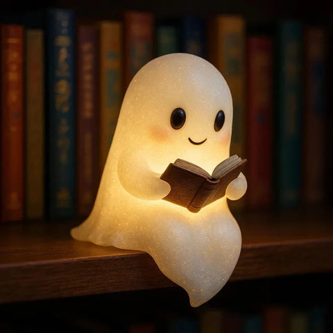 Cute Ghost Reading Lamp Halloween 3D