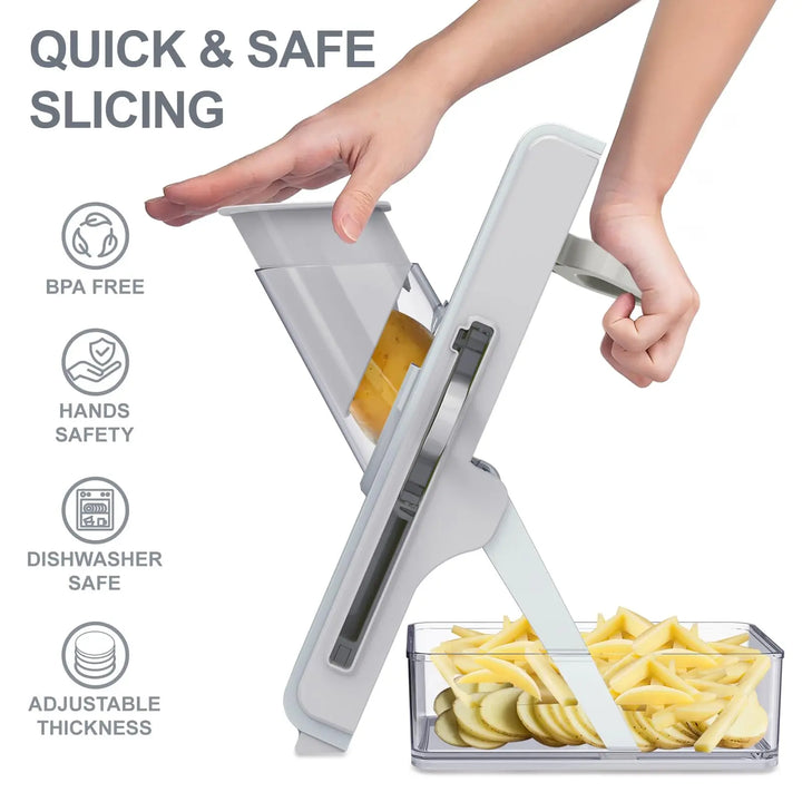 Safe Mandoline Slicer for Kitchen Multifunction
