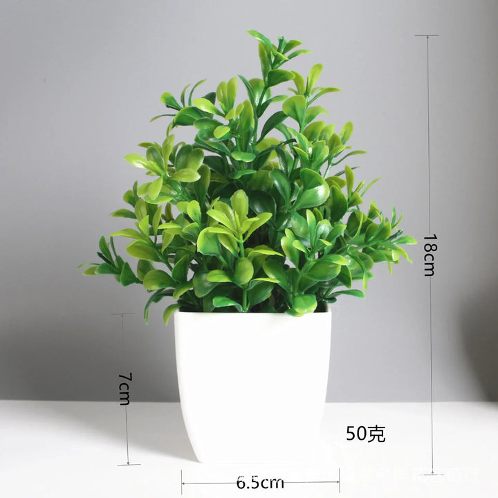 Artificial Bonsai Green Fake Plant Eucalyptus