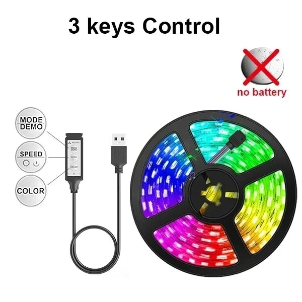 Usb 5V Led Strip Light 5050 Rgb Led Tape Bluetooth Wifi