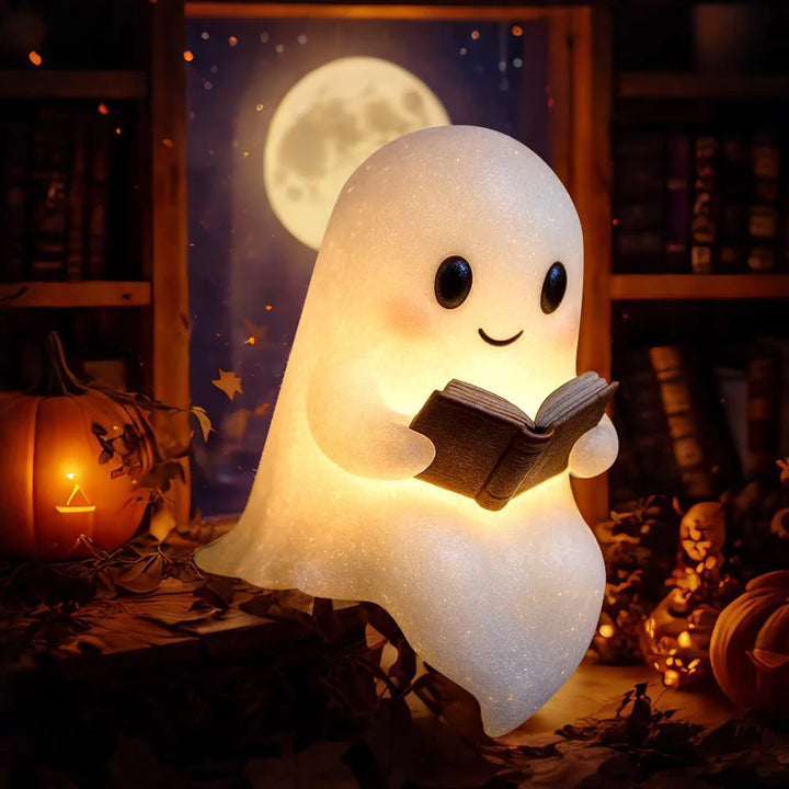 Cute Ghost Reading Lamp Halloween 3D