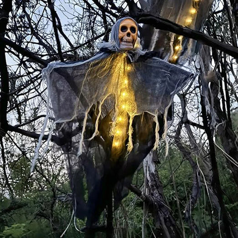 Halloween Skeleton Ghost Decoration Ghost with LED