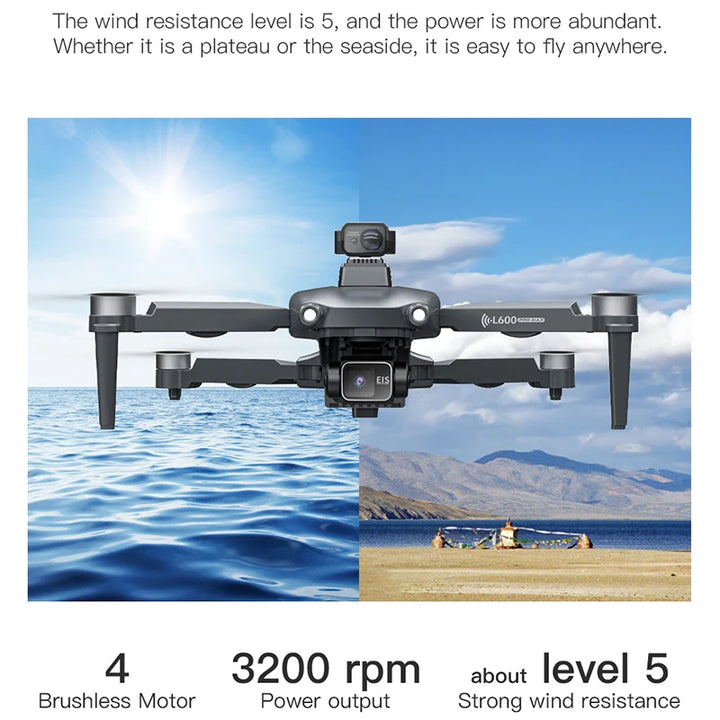 2025 New L600 PRO MAX GPS Drone 5KM 4K
