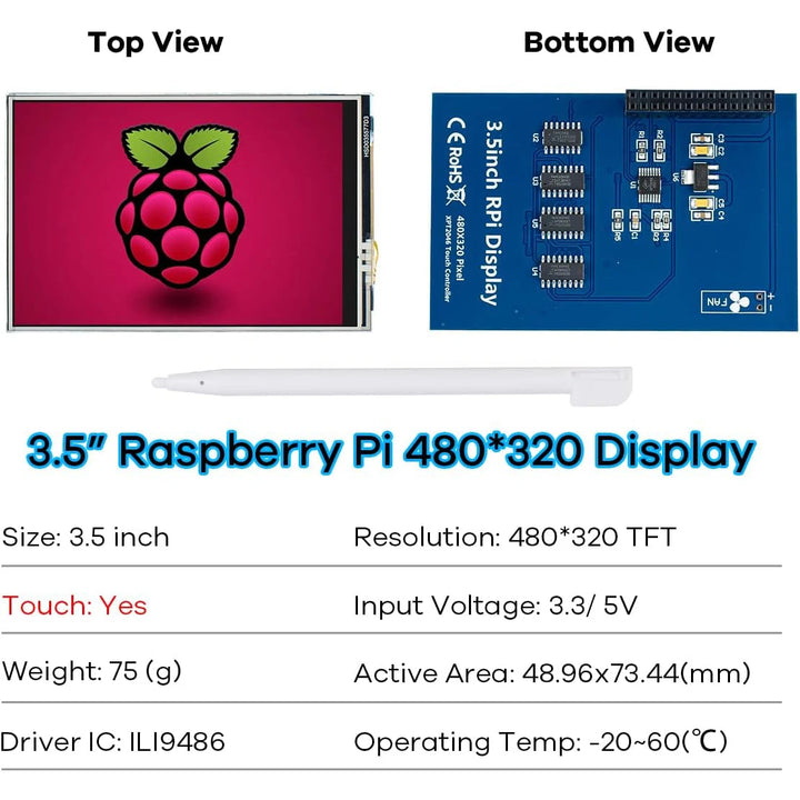 3.5 inch for Raspberry Pi Display Module 3.5”