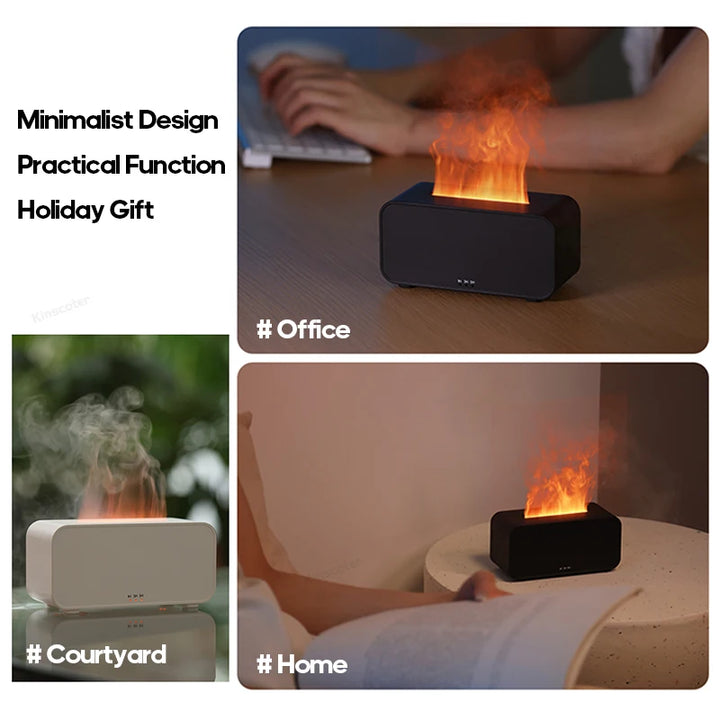 Aroma Diffuser Simulation Colorful Flame Air Humidifier