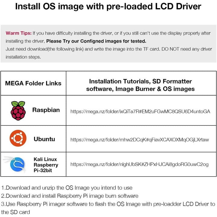 3.5 inch for Raspberry Pi Display Module 3.5”